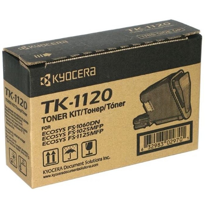 UNITСЕРВИС Тонер-картридж KYOCERA (TK-1120) FS1060DN/1025MFP/1125MFP, оригинальный, ресурс 3000 стр., 1T02M70NX1 