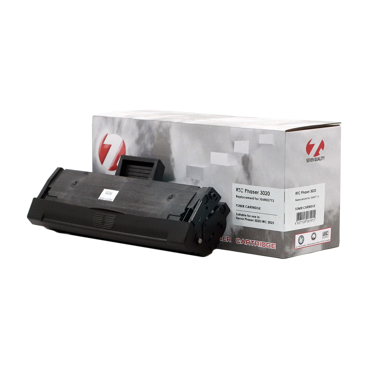 UNITСЕРВИС Тонер-картридж 7Q Seven Quality 106R02773 для Xerox Phaser 3020 (Чёрный, 1500 стр)