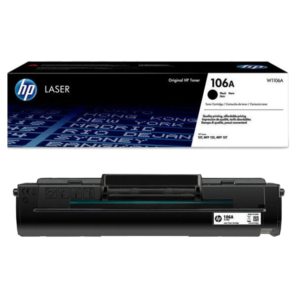 UNITСЕРВИС Картридж лазерный HP (W1106A) для HP Laser 135a/135w/137fnw, ресурс 1000 страниц, оригинальный 