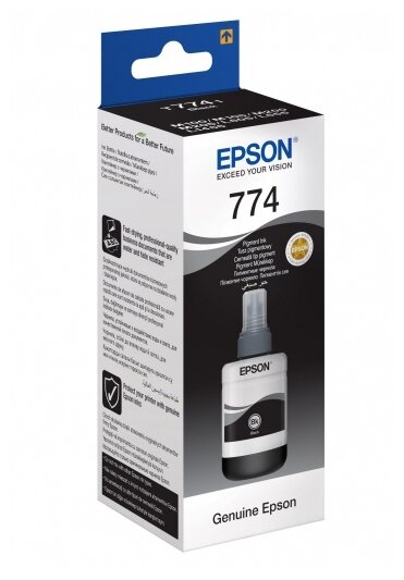 UNITСЕРВИС Чернила Epson M100/105/200/205 (O) C13T77414A, black, 140ml