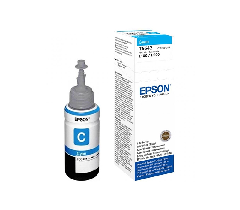 UNITСЕРВИС Чернила Epson L100/110/200/210/300/355/550/555 (O) C13T66424A, cyan, 70ml