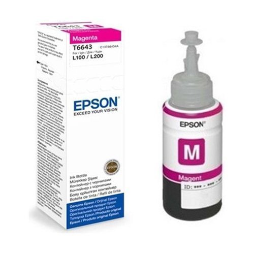 UNITСЕРВИС Чернила Epson L100/110/200/210/300/355/550/555 (O) C13T66434A, magenta, 70ml