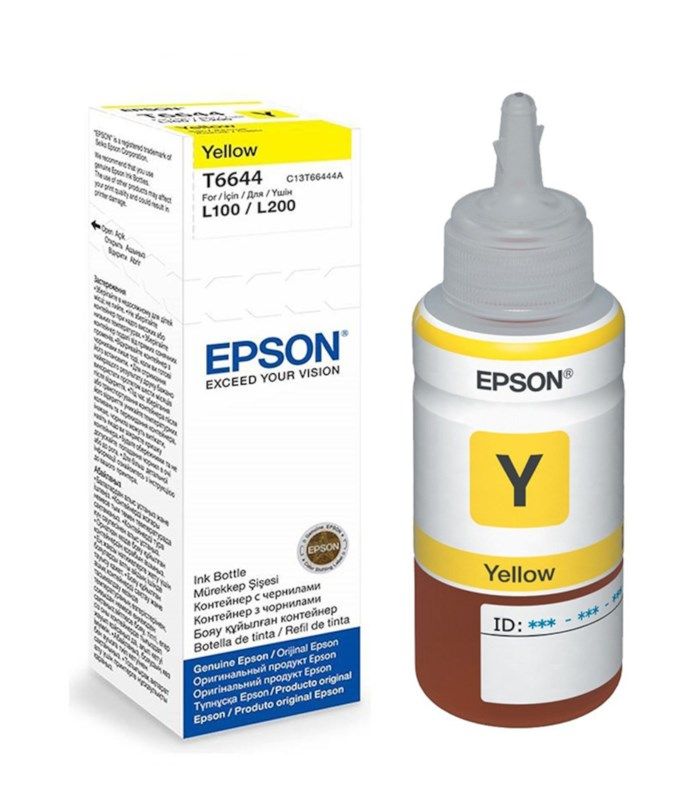 UNITСЕРВИС Чернила Epson L100/110/200/210/300/355/550/555 (O) C13T66444A, yellow, 70ml