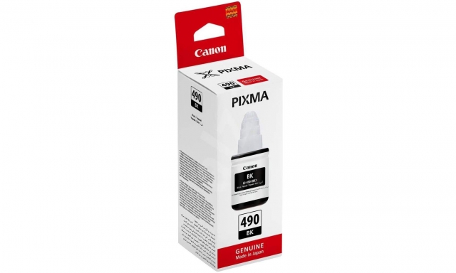 UNITСЕРВИС Чернила Canon GI-490BK PIXMA G1400/2400/3400, 135мл (О) черные 0663C001